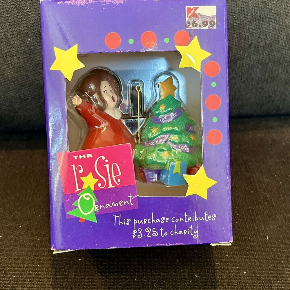 VTG Rosie O'Donnell Show Christmas Ornament 1998‎ Kmart For all Kids Foundation